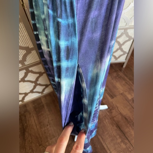 NWOT | Suzanne Betro Tie Dye Maxi Dress | L - Picture 3 of 6